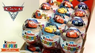 ТАЧКИ 3 ДИСНЕЙ новая серия Киндер сюрприз 2017 ! DISNEY CARS 3 Unboxing Kinder Surprise