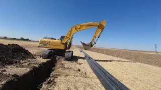 Ekskavatör ile kanal açma hidromek 220 2010