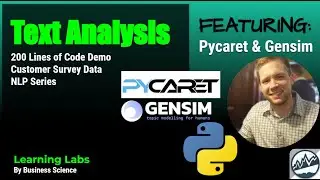 Text Analysis in Python Masterclass | Pycaret & Gensim