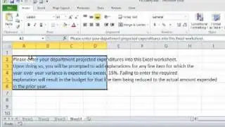 Using Excel's Fill Justify Tool