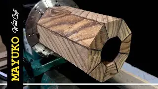 BEAUTIFUL WOOD FIBER FROM INDONESIAN ROSEWOOD, woodturning