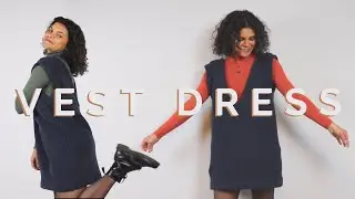 DIY Sweater Vest Pinafore Dress | Lydia Naomi