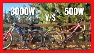 Bicicleta eléctrica 3000W v/s 500W