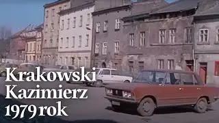 Krakowski Kazimierz w 1979 roku na archiwalnym filmie