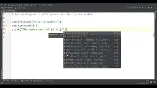 Python Program to find the square root of a given number