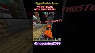 WORLD RECORD WITH SUBSCRIBERS 😱😮 | BIGGEST BATTLE OF SERVER 🤐 #minecraft #minecraftpe