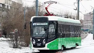 Поездка на трамвае 71-628-01 (2022 г.в) (борт 0048) маршрут 3 Г. Челябинск