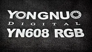 Ring video LED light Yongnuo YN608 RGB (5500K + RGB). Review and testing!)