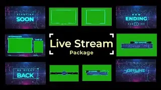 live gaming stream package/free to use/no copyright content (black mart)
