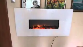 Настенный Электрокамин MagicFlame Elegance White с пультом ДУ