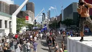 MANIF Marche La Ressistance CONTRE LE PASSPORT SANITAIRE  Montréal 14 Aout 2021