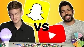 Snapchater VS. YouTuber in LEGO Challenge Showdown! | BRICK X BRICK