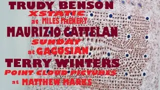 Trudy Benson at MILES McENERY Maurizio Cattelan at GAGOSIAN Terry Winters at MATTHEW MARKS