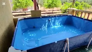 أخيرا شتريت لأولادي أكبر مسبح 😱 في العالم ‼ وجربناه في فناء المنزل ☀️ بسبب الحرارة 🔥