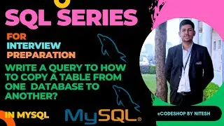 Copy data from a database table to another database table In SQL || MYSQL