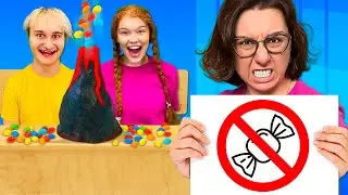 Как ПРОНЕСТИ СЛАДОСТИ в школу?! ЧЕЛЛЕНДЖ в школе для Зефир Крю