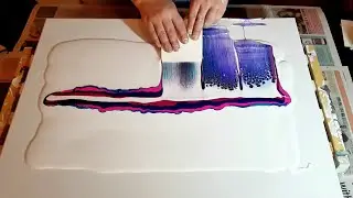Swipe using Leftover Paint - Acrylic Pouring Techniques