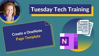 Create a OneNote Page Template