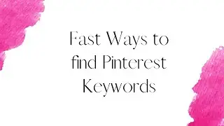 How To Find Good Keywords For Your Pinterest Boards and Pins For Your Etsy Shop Listings
