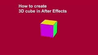 After Effects Tutorial - Animate 3D Cube in After Effects