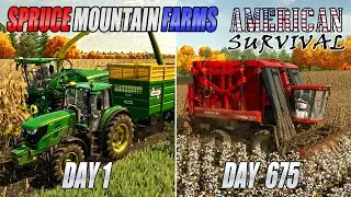 Starting A Cotton & Corn Farm on Spruce Mountain (Part 4) | Farming Simulator 22 Supercut