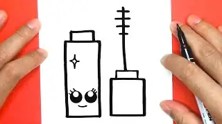 HOW TO DRAW CUTE MASCARA, DRAW CUTE THINGS