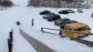 Сегодня на лыжной базе Перовское