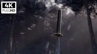 Katana in the Forest 4K Live Wallpaper