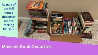 Massive Book Declutter | Avoid decision fatigue by decluttering books this way.