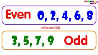 even and odd numbers for kids | Maths for Kids | learn Numbers |  