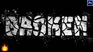 BROKEN TEXT EFFECT : PHOTOSHOP TUTORIAL 🔥🔥🔥 FULL EXPLAIN!!