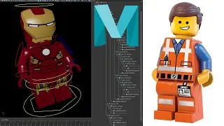 How to make a simple fk Lego rig | That can be upgraded with animBot temp controls | Maya