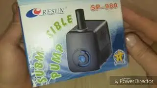 Обзор помпы SP - 980  для аквариума 120 литров RESUN DM 800