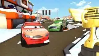 Arabalar : Şimşek Hızı Şimşek McQueen - Todd ile Çik'in yarışı