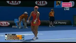 Elena Dementieva v. Iveta Benesova 2009 AO 2R highlights