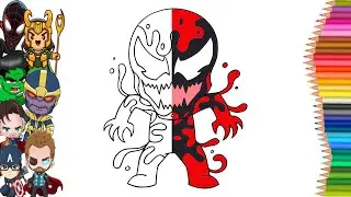VENOM CHIBI - Coloring Pages || Lost Sky - Dreams pt. II (feat. Sara Skinner) [NCS Release]