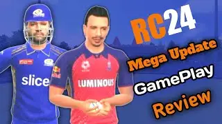 MI vs RR | RC24 Mega Update Gameplay Review | Licensed Players and Jerseys |