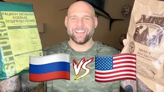 🇺🇸⚔️🇷🇺•RUSSIA VS. USA •MILITARY FOOD!!