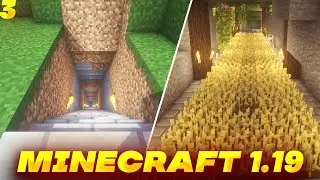 MINECRAFT 1.19 - BUILDING AND MINING | Walkthrough no commentary