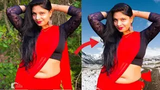 Photo Editing green background chenge Photoshop cc