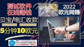 2022欧元网赚，测试软件网赚，贝宝收款，电汇收款网赚，测试员在线赚钱，反馈bug赚欧元，试玩应用获得收入，体验软件欧元收款，ferpection,testingtime