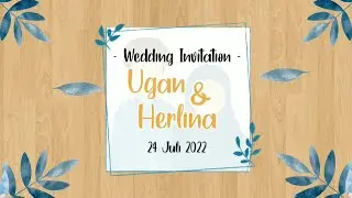Wedding Invitation | Undangan Whatsapp | Undangan Pernikahan | Undangan Digital Animasi kekinian