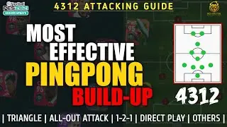 TOP 5 ATTACKING BUILD UP FOR 4312 MANAGERS | PES 2021 MOBILE