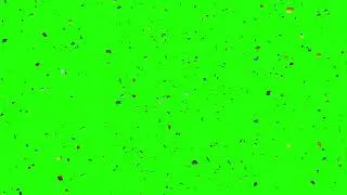 4K Green Screen Free - RAINING CONFETTI