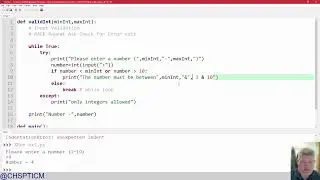 Input Validation (integers)