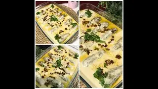Zucchini stuffed with minced meat and cooked with yogurt/الكوسا باللبن