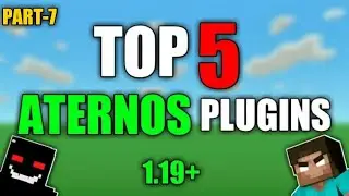 Top 5 Best Plugins For Aternos Minecraft Smp JAVA+PE || [PART-7]..