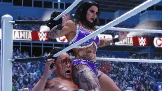 WWE 2K25 MODS: Rhea Ripley vs The Rock & stinkface 