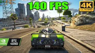 [4K] GTA 5 NVE + DLSS 3 MOD BENCHMARK/GAMEPLAY