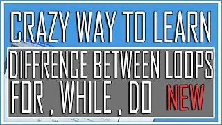 Visual Basic Advance Lesson 21 -Difference Between For | While | Do Loops (Crazy Tutorial)